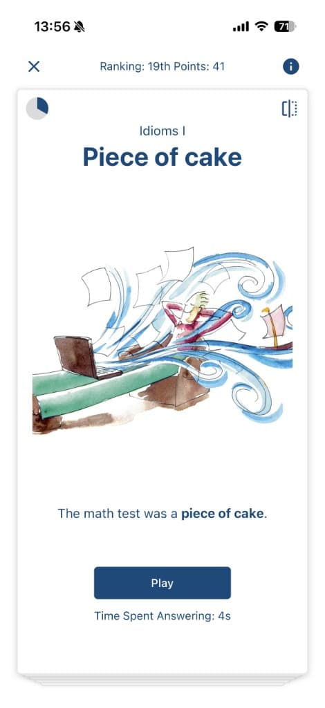 Challenge mode – guess the idiom Piece of cake